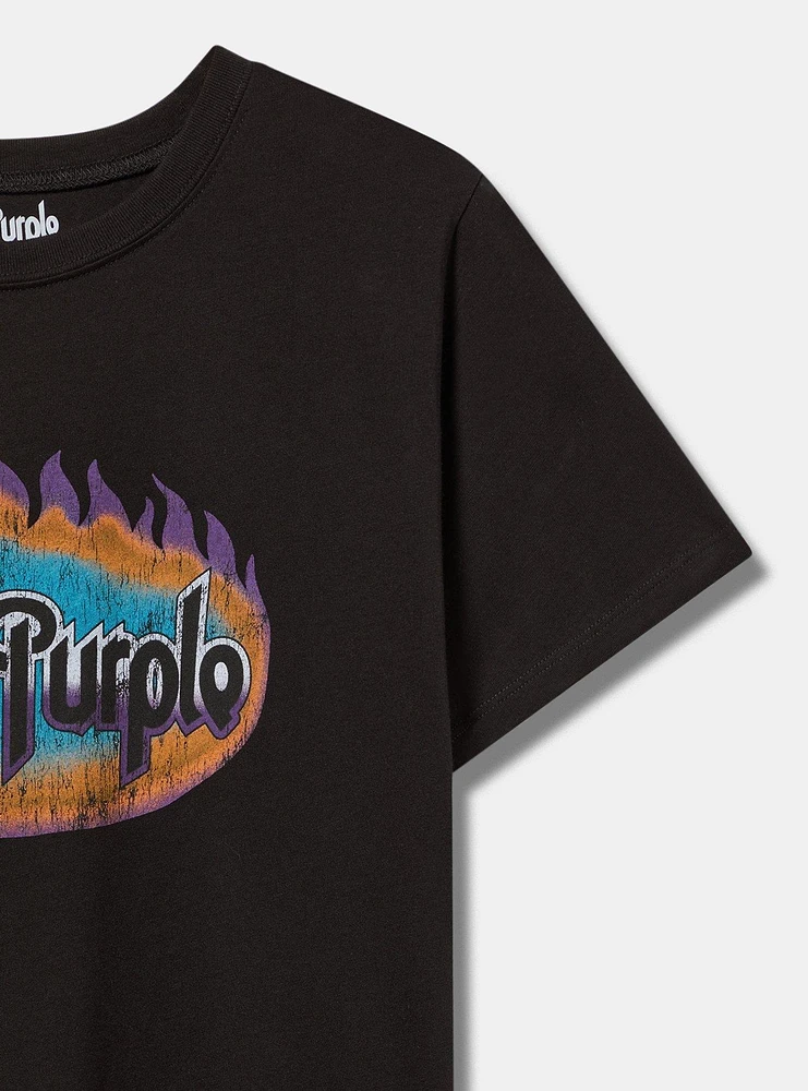 Deep Purple Classic Fit Cotton Crew Tee