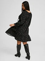 Challis Ruffle Mini Dress