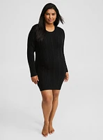 Cable Lounge Sweater Tunic