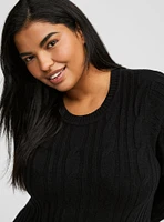 Cable Lounge Sweater Tunic