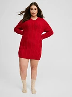 Cable Lounge Sweater Tunic