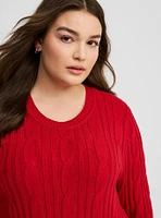 Cable Lounge Sweater Tunic