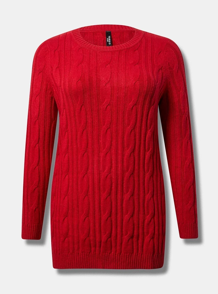 Cable Lounge Sweater Tunic