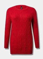 Cable Lounge Sweater Tunic