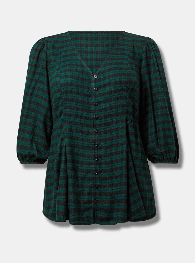 Fit And Flare Softest Flannel Tunic