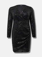 Mini Sequin Mesh Dress