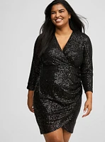 Mini Sequin Mesh Dress