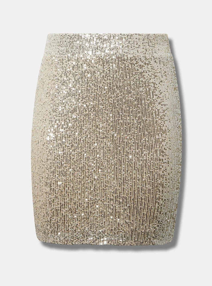 Sequin Mini Skirt