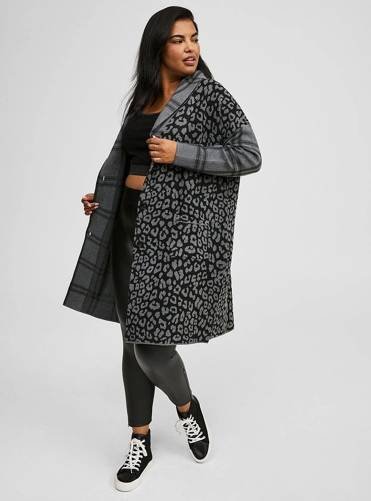 Luxe Cozy Jacquard Coatigan