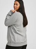 Cozy Fleece Rhinestone Sweatshirt