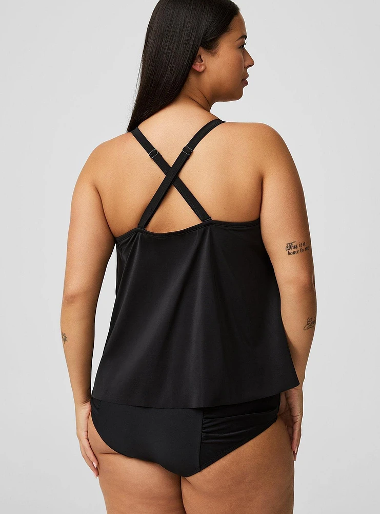 Cowl Tankini Swim Top