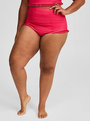 High Waist Mesh Swim Bottom