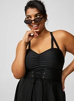 Wireless Corset Swim Dress