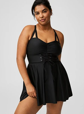 Wireless Corset Swim Dress