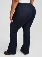 High-Rise Corset Flare Jean