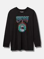 Johnny Cash Classic Fit Cotton Long Sleeve Drop Shoulder Tee