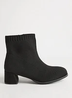 Stretch Knit Block Heel Bootie (WW