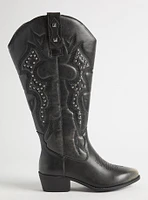 Studded Western Knee Boot (WW