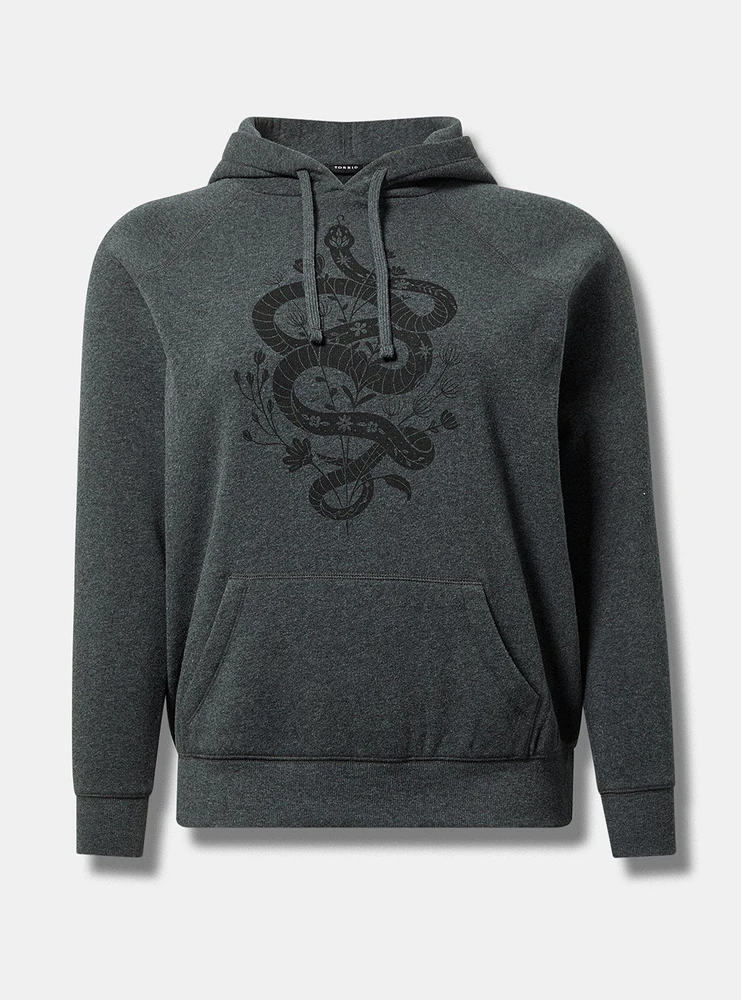 Floral Snake Classic Fit Hoodie