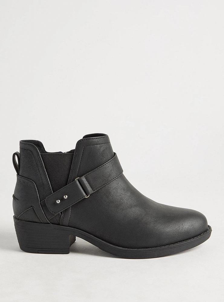 Buckle Strap Ankle Bootie (WW