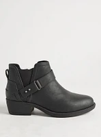 Buckle Strap Ankle Bootie (WW