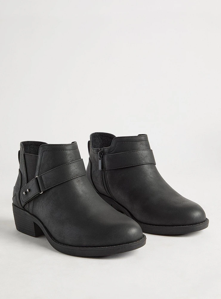 Buckle Strap Ankle Bootie (WW