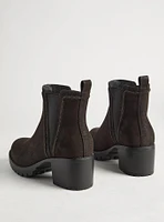 Lug Heeled Chelsea Bootie (WW