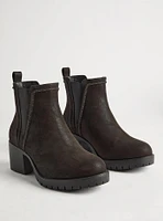 Lug Heeled Chelsea Bootie (WW