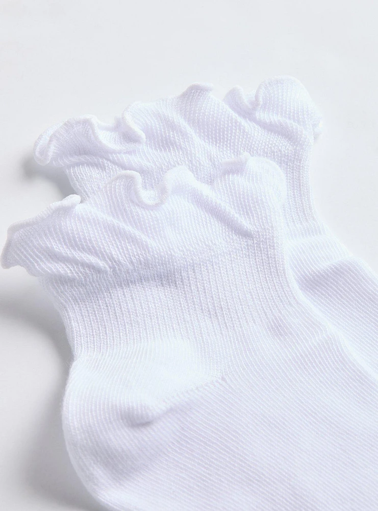 Ruffle Ankle Sock 2 Pack