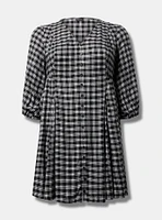 Mini Brushed Flannel Skater Dress