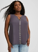 Georgette Trim Tank