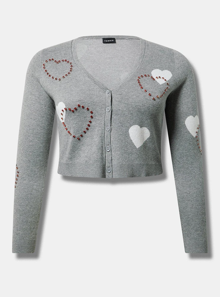 Long Sleeve Hearts Shrug