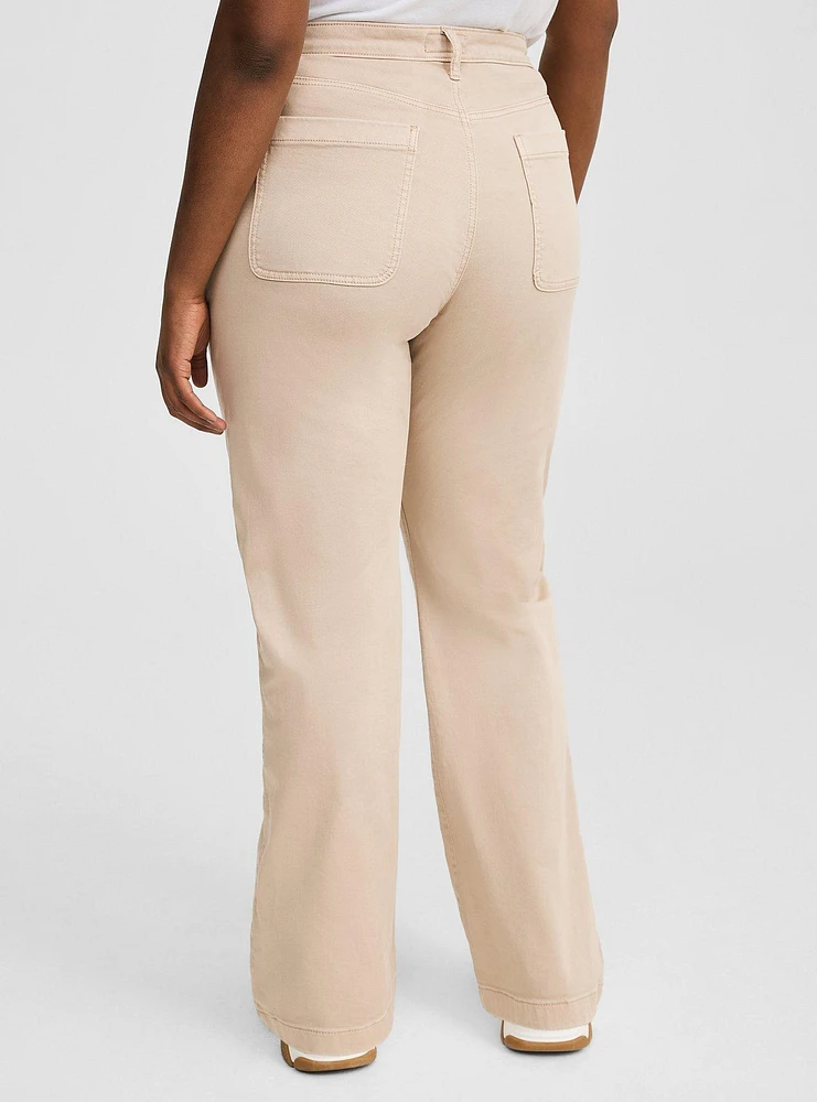 Stretch Twill Utility Ankle Pant