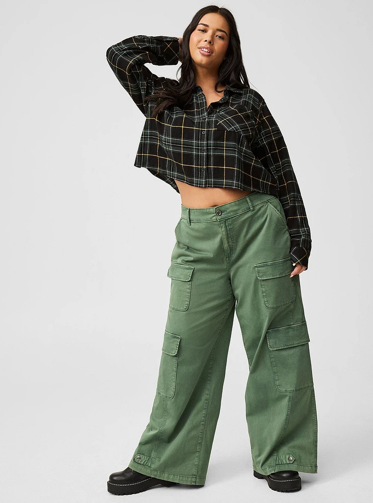 High Rise Baggy Cargo Pant