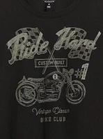 Motorcycle Boyfriend Crew Tee