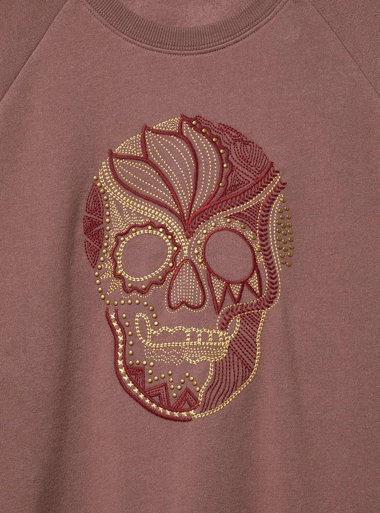 Shiny Skull Classic Fit Sweatshirt