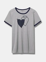 Double Hearts Classic Ringer Tee