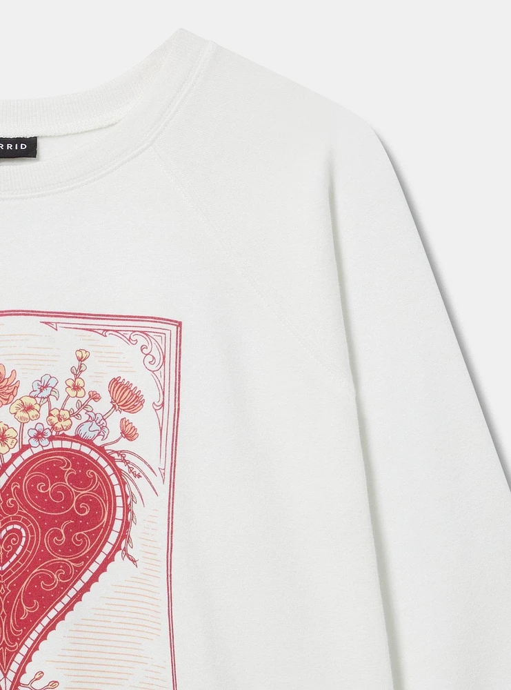 Ace of Hearts Classic Fit Raglan Sweatshirt