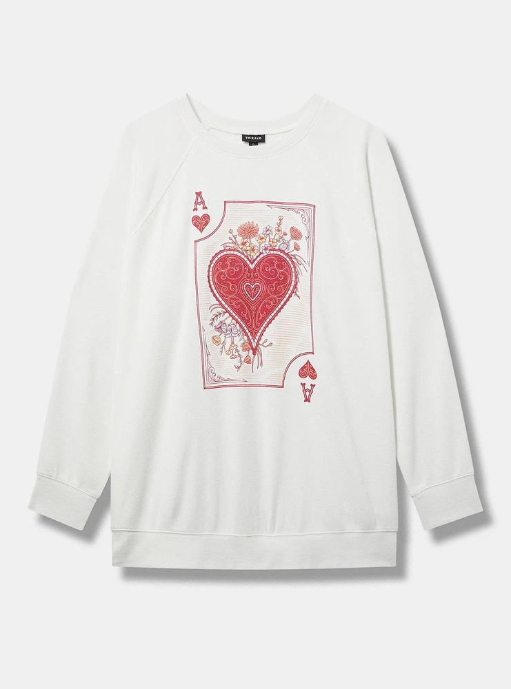 Ace of Hearts Classic Fit Raglan Sweatshirt