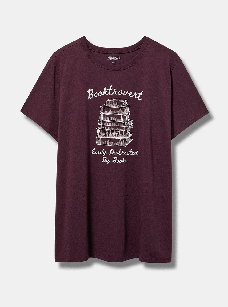 Booktrovert Classic Fit Heritage Jersey Tee