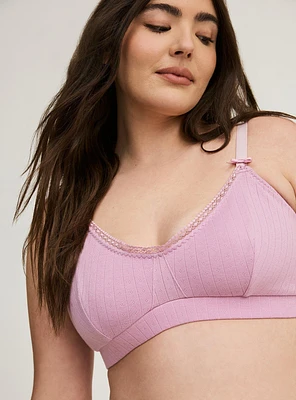 Pointelle Cotton Bralette