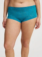 Lace Mid-Rise Cheeky Panty