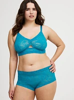 Lace Mid-Rise Cheeky Panty