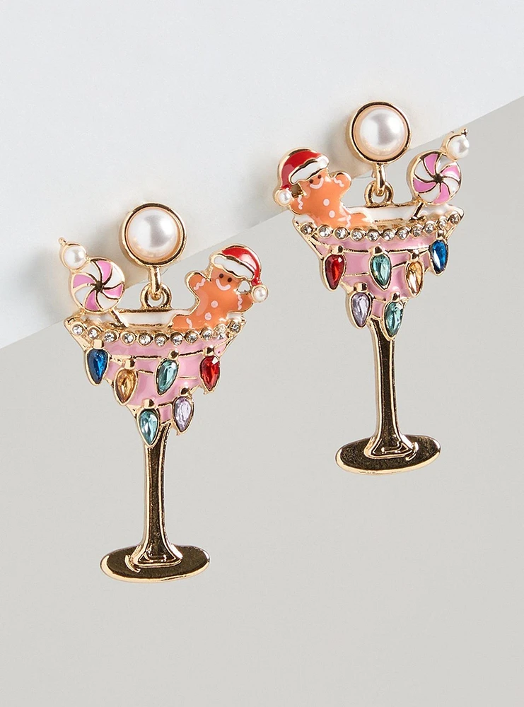 Holiday Cocktail Statement Earring