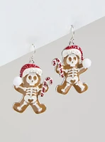 Skeleton Gingerbread Statement Earring