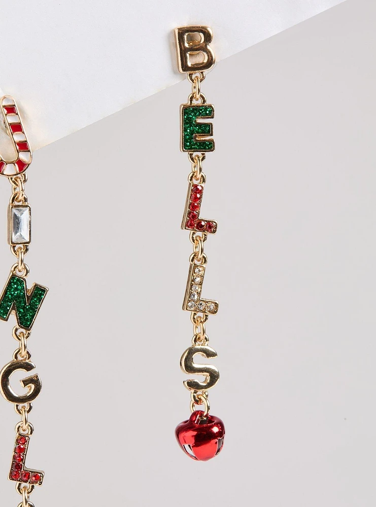 Jingle Bells Linear Earring