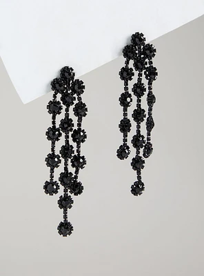 Floral Waterfall Statement Earring