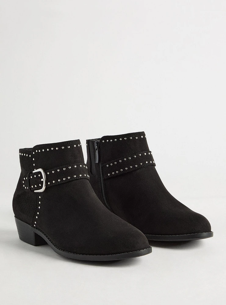 Buckle Ankle Studded Bootie (WW