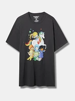 Rainbow Brite Oversized Fit Tunic Tee