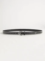 Studded Metallic Belt Set Of 2